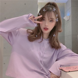 Croptop Tay Dài Nón Tím🤡
