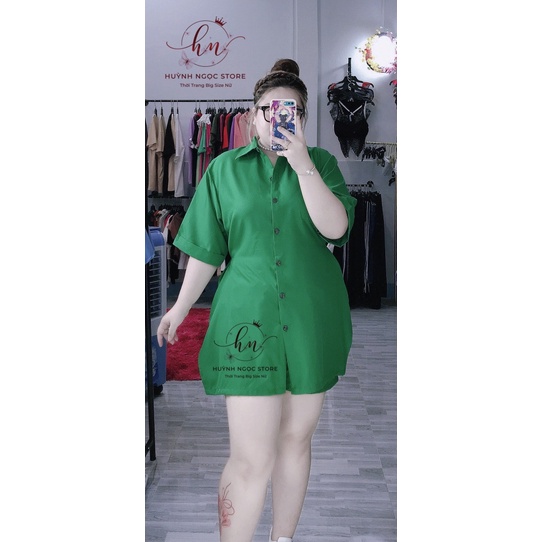 𝗕𝗜𝗚 𝗦𝗜𝗭𝗘 Set Sơ Mi Đùi Bo Eo 𝟲𝟬-𝟵𝟱𝗸𝗴