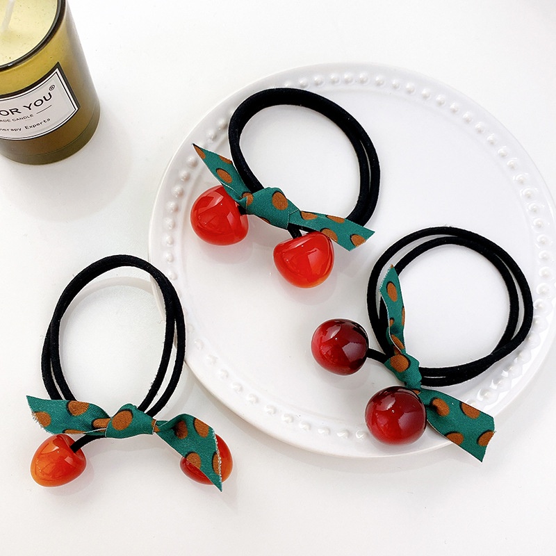 Dây Buộc Tóc Dây Cột Tóc Hàn Quốc Quả Anh Đào Phụ Kiện Thời Trang Cho Nữ AB104