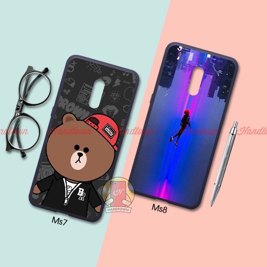 Ốp lưng Realme X dẻo đen in hình phần B