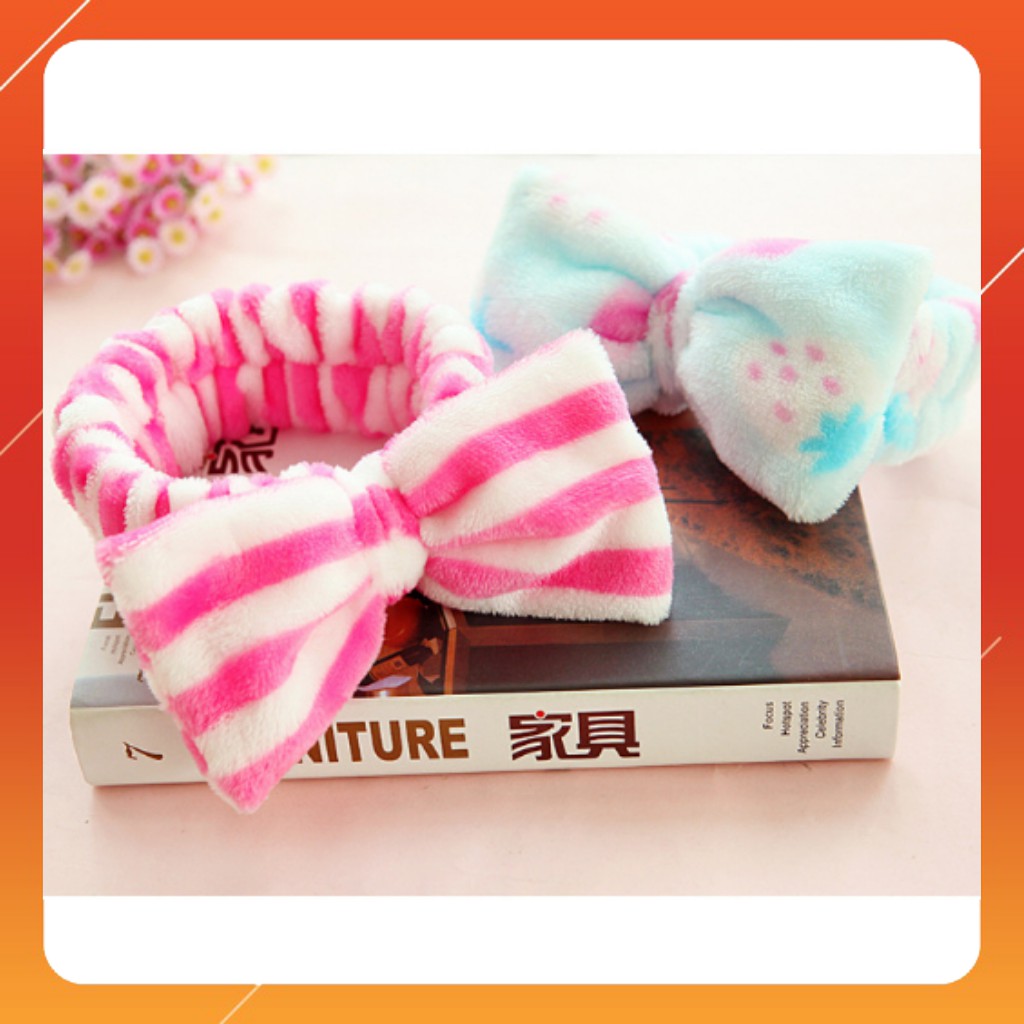 Băng đô rửa mặt lông nhung mềm mịn &lt;3 FREESHIP &lt;3 băng đô turban