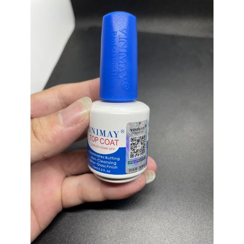 Top Coat Vinimay chính hãng - top phủ bóng chuyên dụng cho dân làm móng