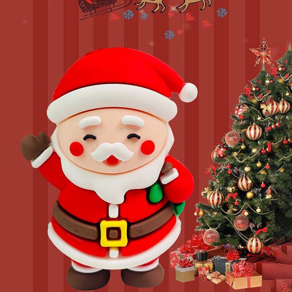 Móc Chìa Khóa Bằng Pvc Hình Ông Già Noel Hoạt Hình Sáng Tạo