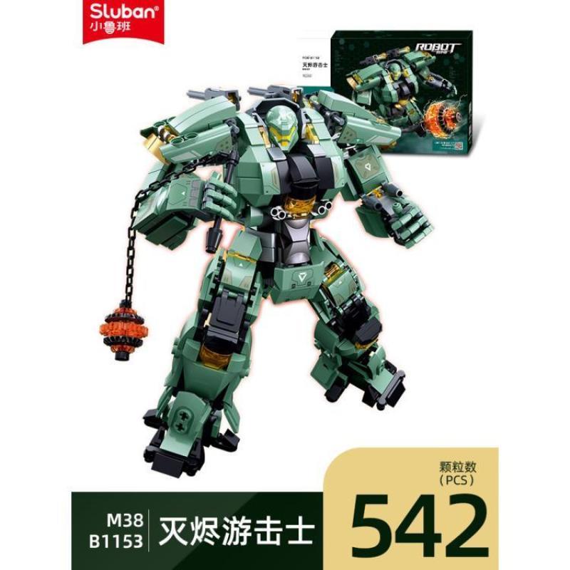 New Đồ chơi Lắp ráp Mô hình SLUBAN M38-B1151 1152 1153 Robot Extermination guerrilla  Ice front protector