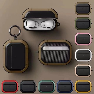  Vỏ bọc bảo vệ hộp sạc tai nghe Airpods 1 2 3 Pro bằng TPU PC chống rơi có móc khóa