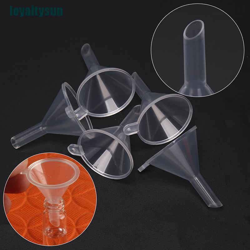 (Hàng Mới Về) Set 5 Phễu Nhựa mini Dùng Chiết Xuất Chất Lỏng / Dầu Thơm