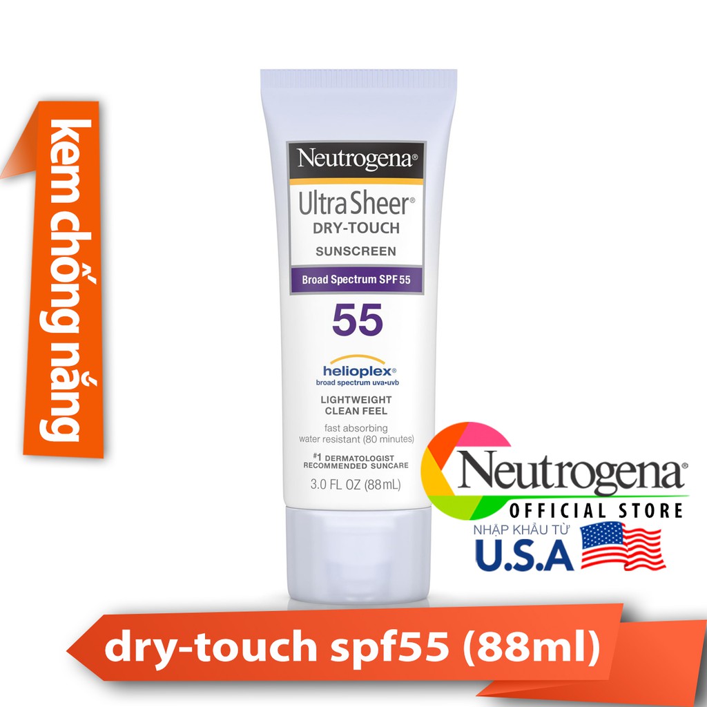 Kem Chống Nắng Neutrogena Ultra Sheer Dry Touch SPF 55 (88ml)