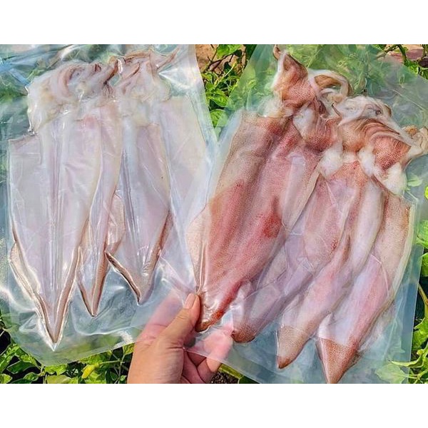 MỰC DẺO 2 NẮNG HẢO HẠNG - Size 4-8 con/kg - vừa dai vừa mềm vừa ngọt - Chuẩn chất lượng Miền Trung - Ship hỏa tốc HCM