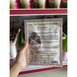 Kem tắm trắng cao cấp radiant cám
