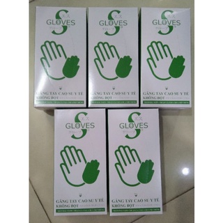 Hộp 100 cái găng tay y tế không bột S gloves