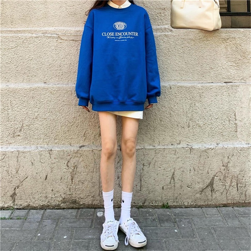 NRVP Áo Hoodie Dáng Rộng Thời Trang Hàn Quốc 2022 Dành Cho Nữ