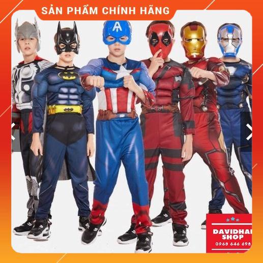 Trang Phục Siêu Nhân Superman Trẻ em hóa trang Quần áo siêu anh hùng bé Trai