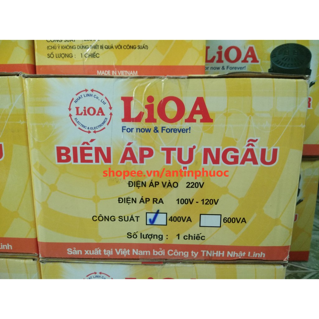 Biến áp Lioa đổi nguồn 400VA , 600VA  - Đổi nguồn điện 220v ra 120v,100v