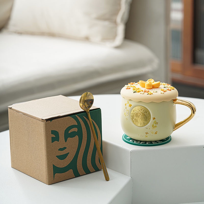 Starbucks Cốc Uống Cà Phê Bằng Gốm Sứ Cao Cấp