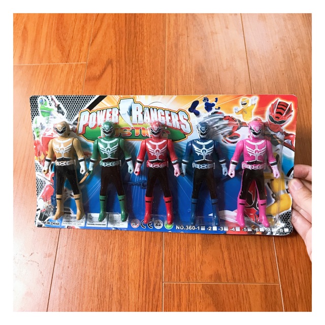 Freeship 50k ⚡ Vỉ đồ chơi 5 siêu nhân cực đẹp, giá rẻ