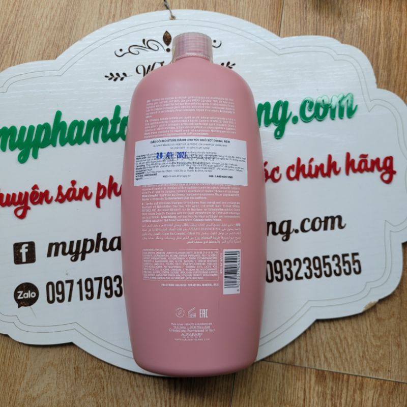 DẦU GỘI HOẶC KEM XẢ KHÔ ALFAPARF DÀNH CHO TÓC KHÔ XƠ MOISTURE 1000ML
