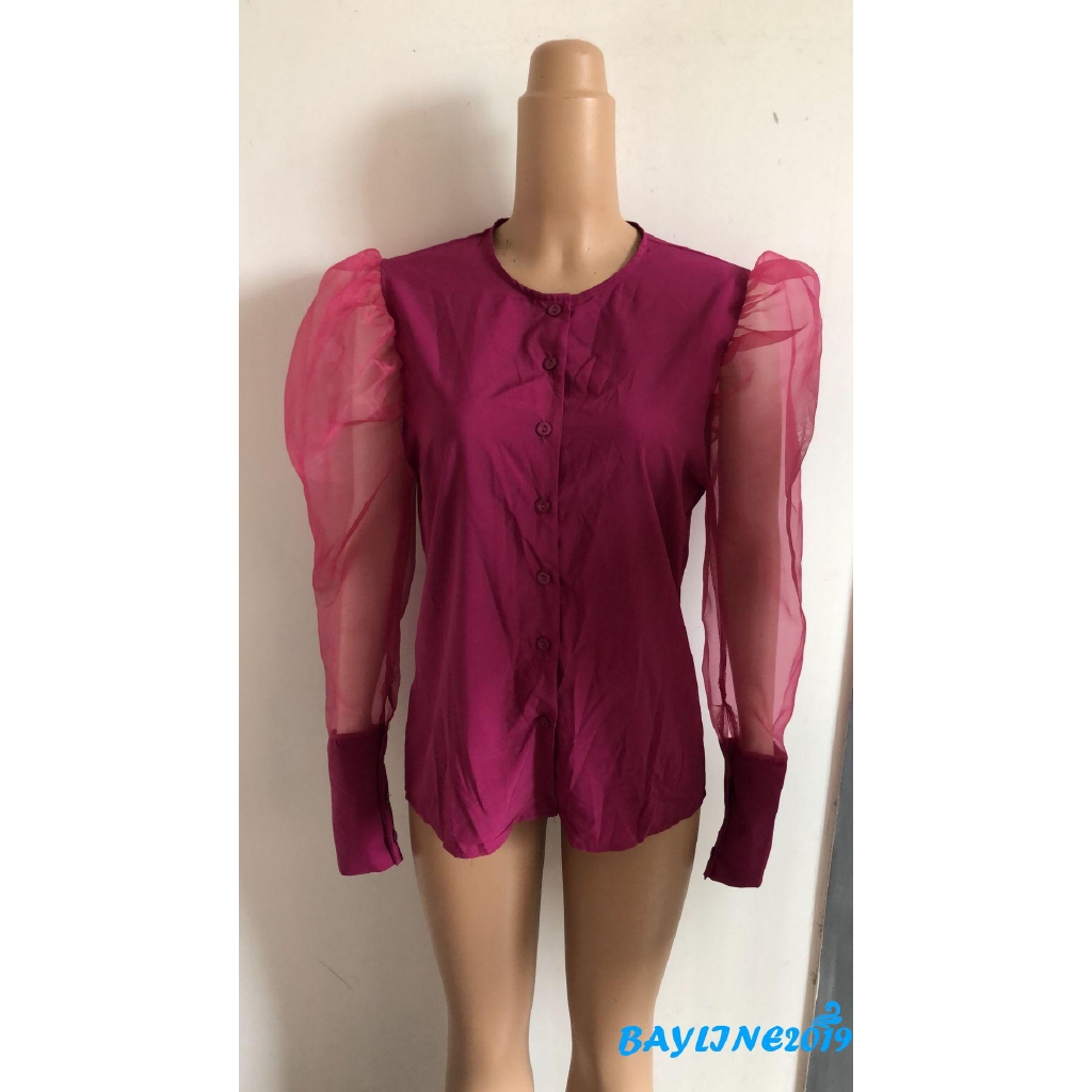 Áo phối lưới tay ngắn thời trang dành cho nữ