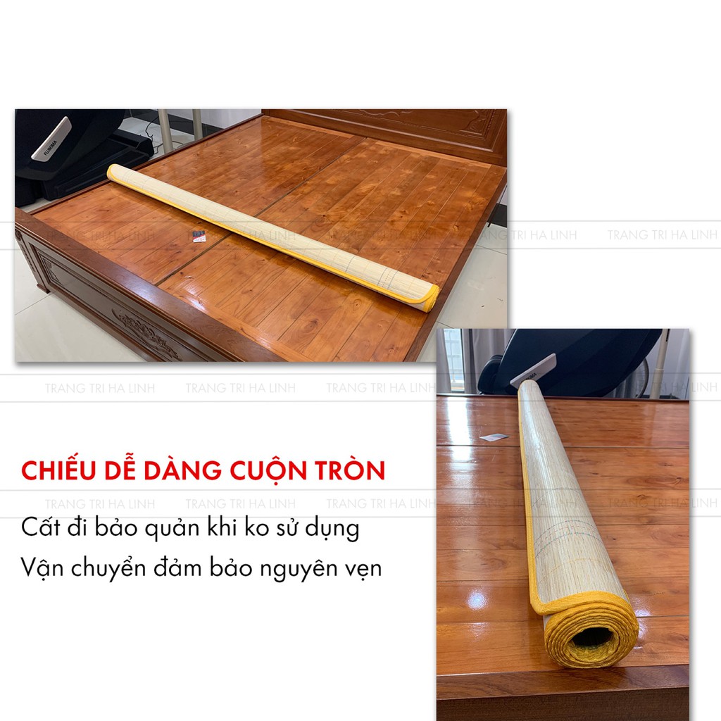 Chiếu trúc Tây Bắc điều hòa , chiếu tăm tre 1m2 1m6 1m8 2m2 mát mịn ngày hè