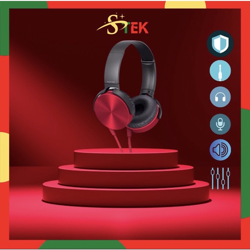 Tai nghe chụp tai SONY MBR XB450 EXTRA BASS tích hợp micro, âm thanh trầm nghe cực hay