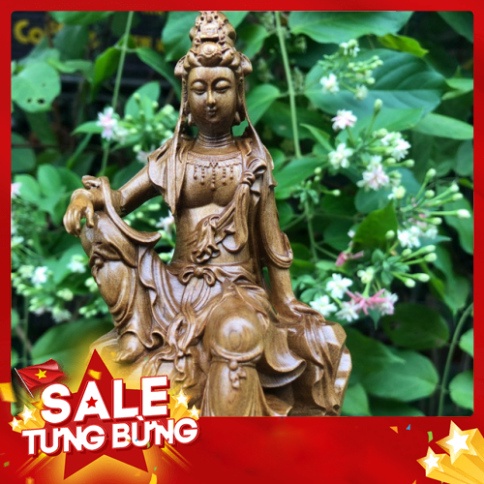 Tượng gỗ Phật bà Quan âm bằng gỗ thơm