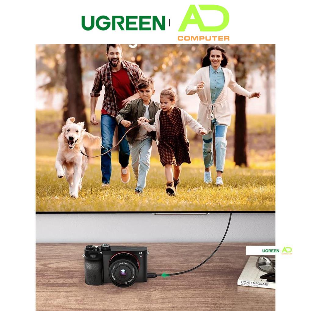 Cáp chuyển Micro HDMI Type D sang HDMI Type A dài từ 1-3m UGREEN HD127 - Hàng phân phối chính hãng - Bảo hành 18 thángCá