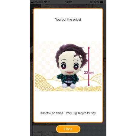 Gấu bông doll Tanjiro Kamado- Kimetsu no Yaiban size big