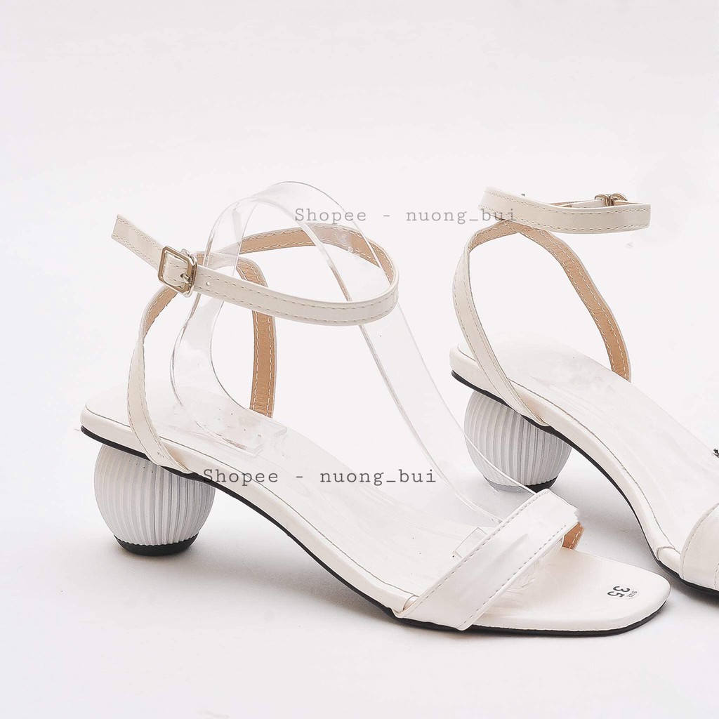 Sandal nữ gót tròn dáng xinh cao 5cm 5 màu - g23