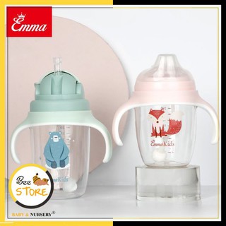 [MỞ KHO SỈ BÁN LẺ] Bình tập uống nước có tay cầm và quai đeo chống sặc Emma Kids cho bé