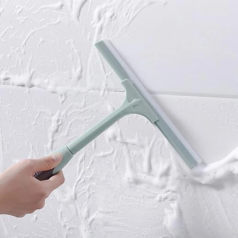 (Meteorite) Non-slip TPR Silicone Mirror Glass Traceless Wiper/ Home Multifunction Window Countertop Water Scraper/ Bathroom Tiles Cleaning  Tool