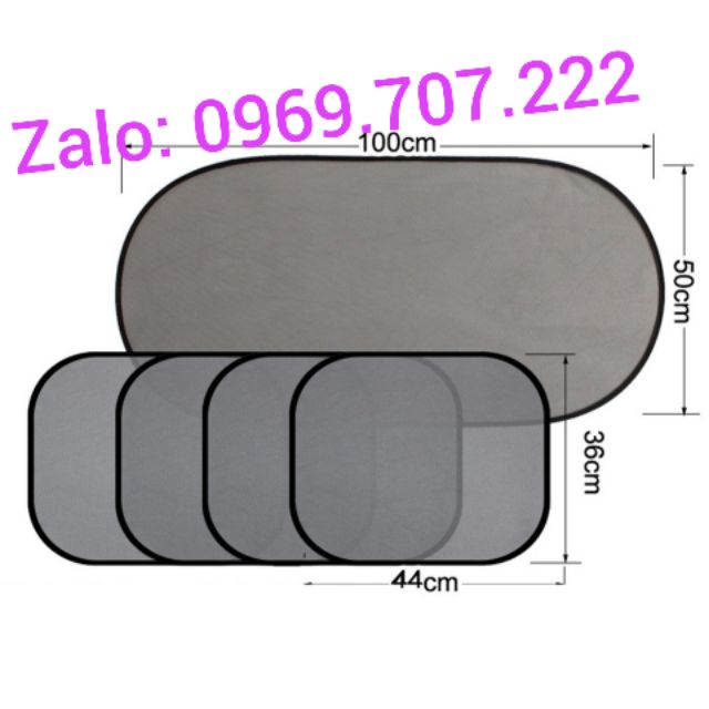 Tấm che nắng ôtô, xe hơi (bộ 5 tấm)