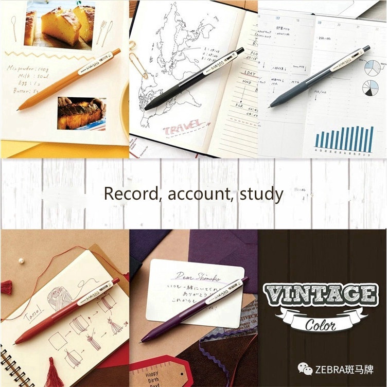 Bút Bi Gel Zebra Sarasa JJ15 0.5mm-10 Màu