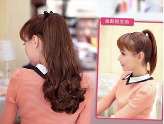 Tóc buộc xoăn đuôi