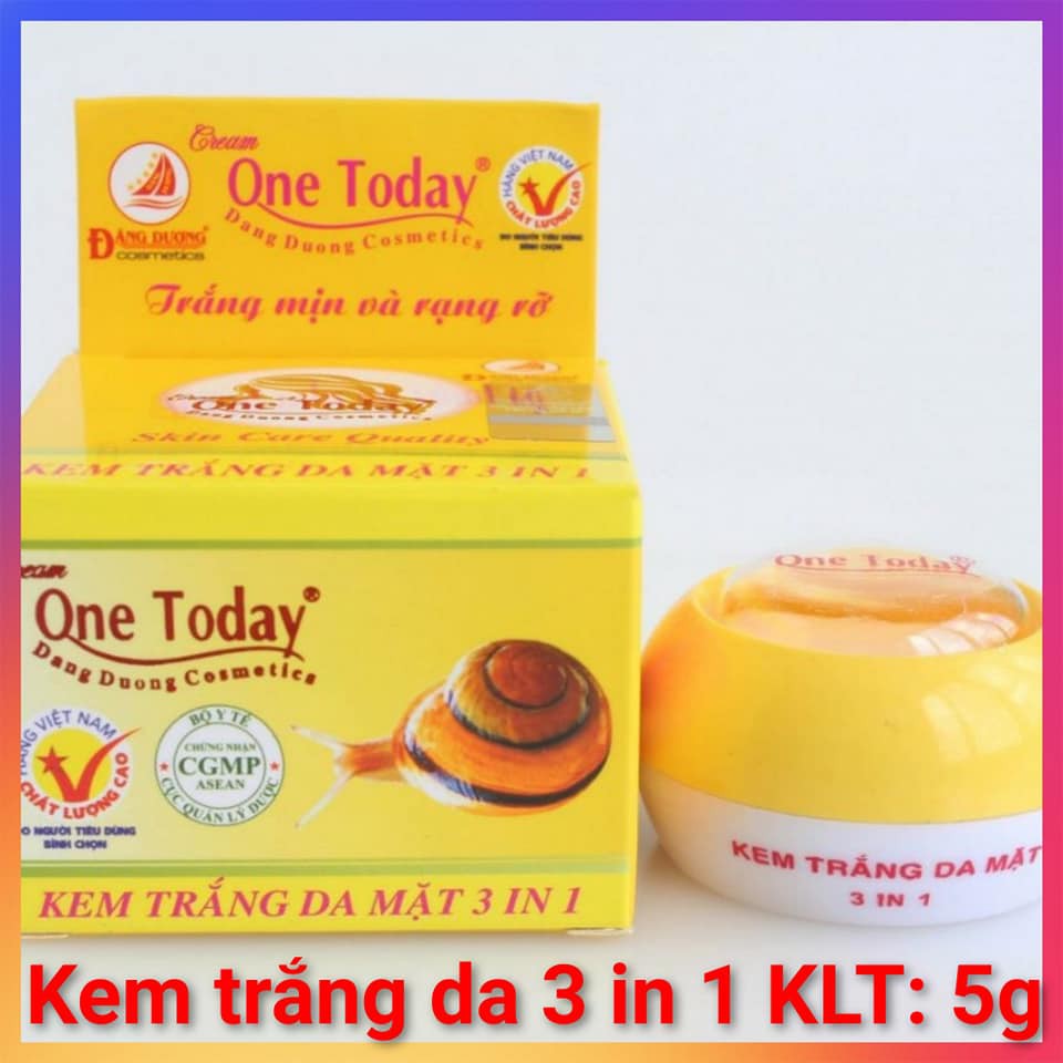 Kem trắng da 3in1 One Today