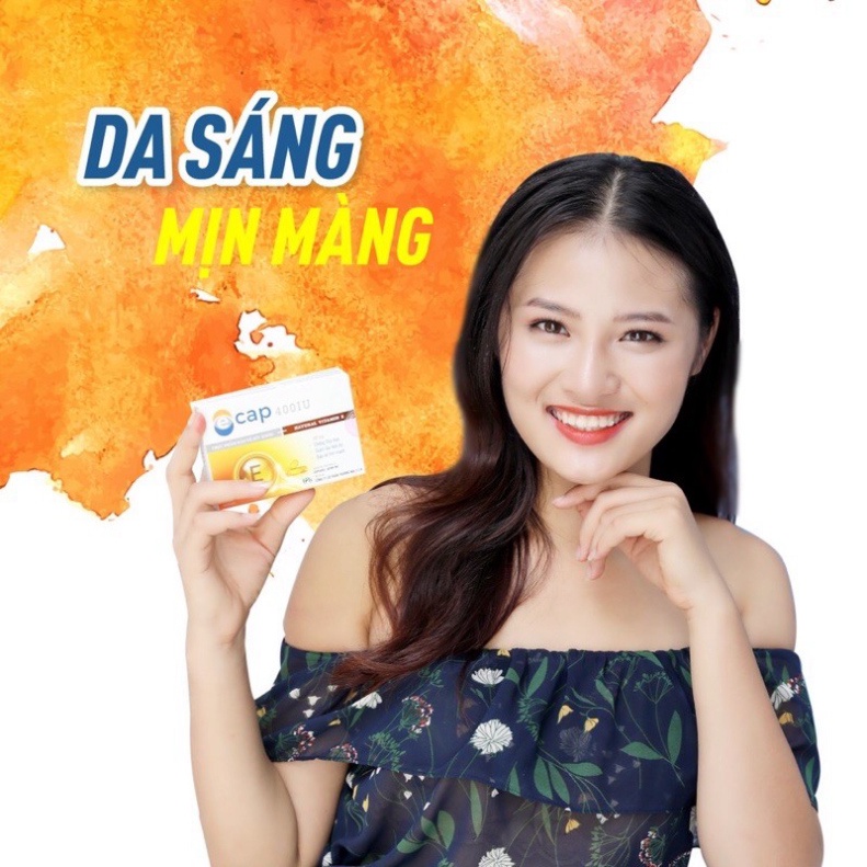 Vitamin E Ecap 400 IUCông nghệ viên nang cứng từ Nhật Bảnvitamin E tự nhiên,siêu hấp thu,đẹp da,giảm nám,chống lão h