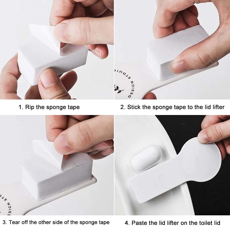 Vỏ bọc nắp bồn cầu bằng nhựa chống bụi bẩn tiện dụng