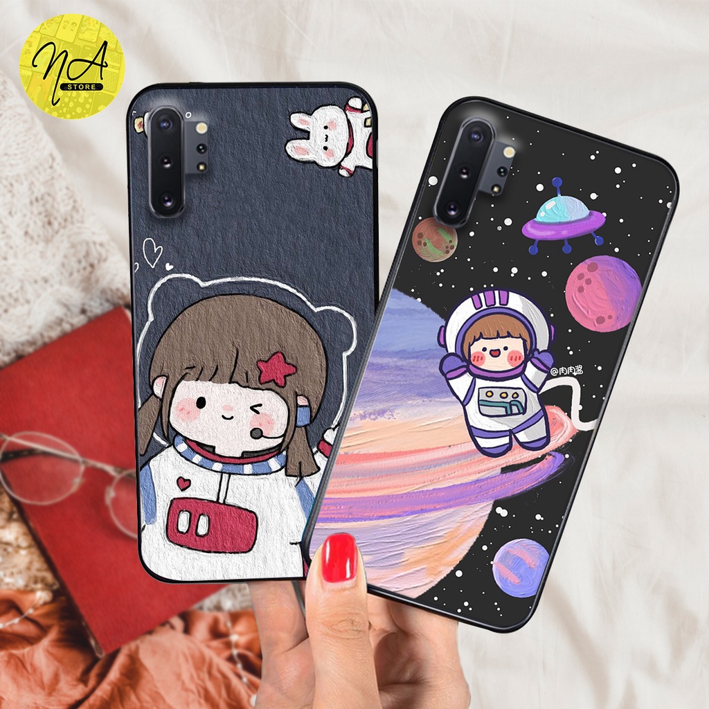 Ốp lưng Samsung Note 10 - Samsung Note 10 plus - Sansung Note 10 lite - in hình nhà phi hành gia cực cute-giá rẻ
