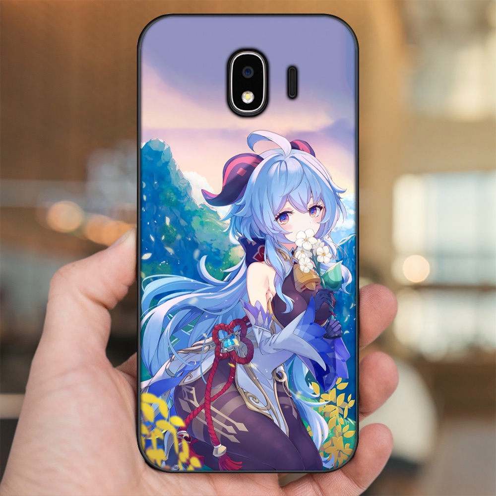 Ốp lưng Samsung J4 viền đen in hình Ganyu Genshin Impact