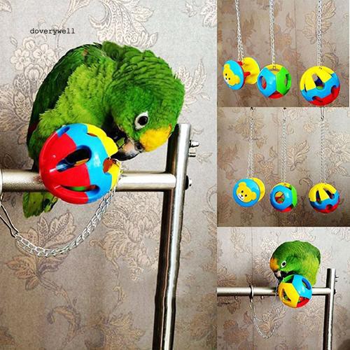 Bóng đồ chơi thú cưng bằng nhựa nhiều màu sắc siêu thú vị cho chim vẹt