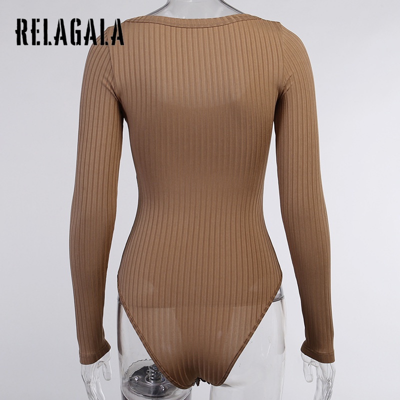 Jumpsuit Tay Dài Màu Trơn Thời Trang Quyến Rũ Cho Nữ 2021 | BigBuy360 - bigbuy360.vn