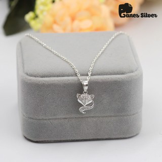 Dây Chuyền Hồ Ly Cute Chất Liệu Bạc Ta Cao Cấp - Thương Hiệu Ganes Silver