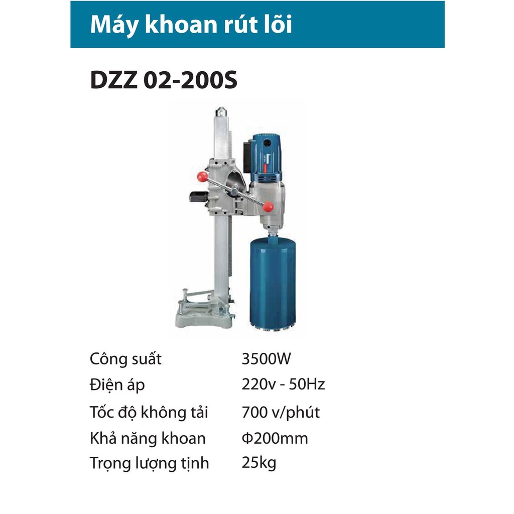 Máy Khoan Rút Lõi Bê Tông Dongcheng DZZ02-200S