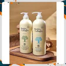 DẦU GỘI VÀ DẦU XẢ BIOTIN COLLAGEN TRẮNG 1000ml_GIÁ CỰC SỐC