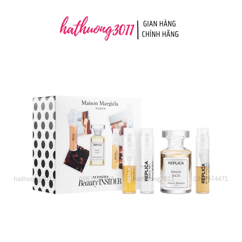 SET NƯỚC HOA REPLICA Beach Walk 4 MÓN - Birthday Gift Maison Margiela Set
