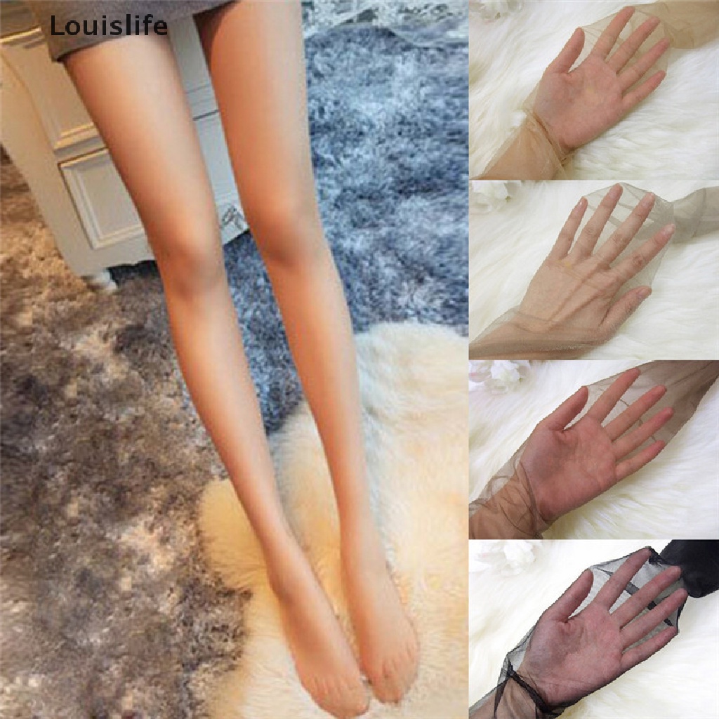 Quần tất Louislife nylon mỏng lấp lánh liền mạch gợi cảm cho nữ
