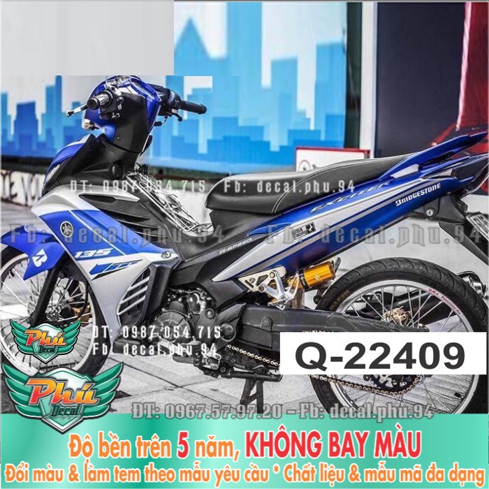 Tem rời EX 135 xanh GP bạc 2 -1