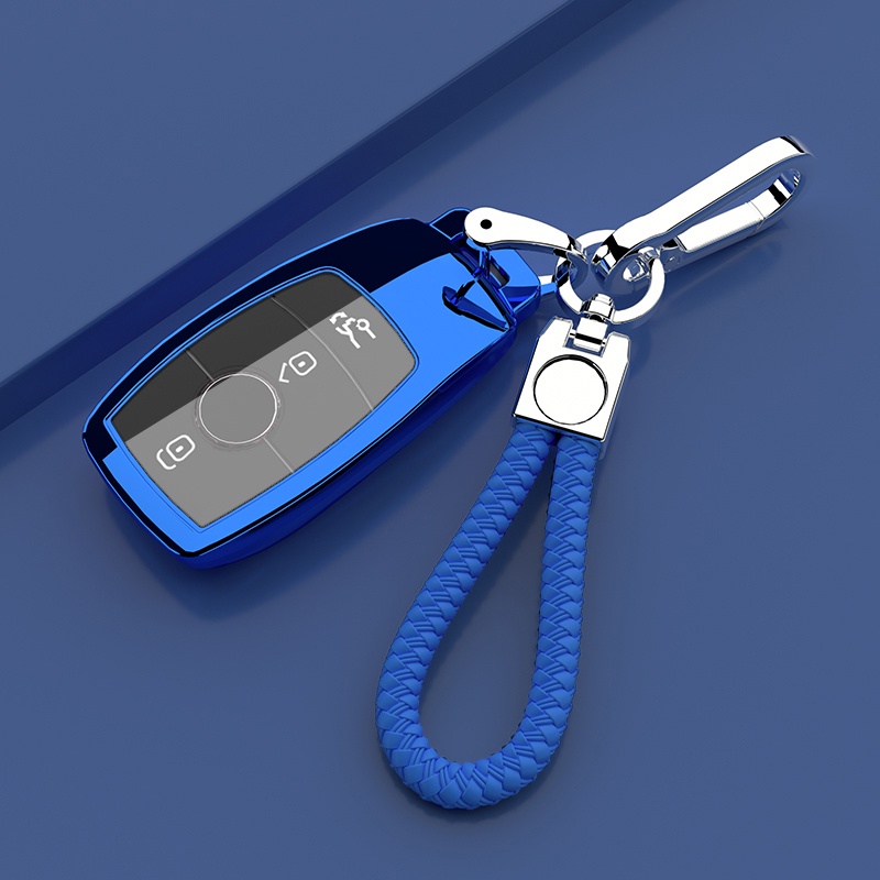 Vỏ chìa khóa ô tô Benz Electroplate TPU Thích hợp cho 2022 Mercedes-Benz E300L GLC260