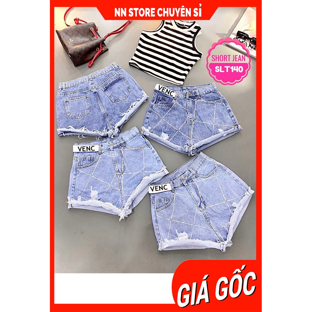 QUẦN SHORT JEAN NỮ LƯNG CHỮ SLT140 ⚡ẢNH THẬT⚡ JEAN ĐÙI ⚡ QUẦN  ĐÙI NỮ