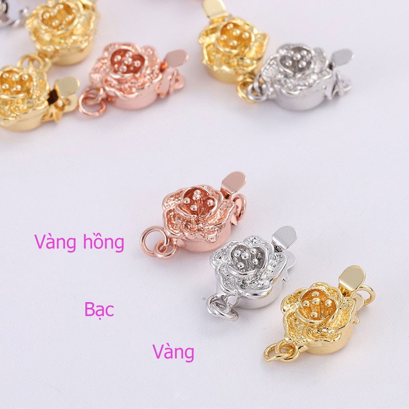 [CTJ008] Phụ kiện trang sức (DIY) - Chốt khóa Hoa mận làm vòng cổ vòng tay