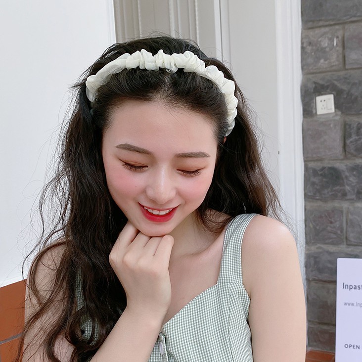 Băng Đô Màu Trơn Kiểu Dáng Đơn Giản Thời Trang Hàn Quốc