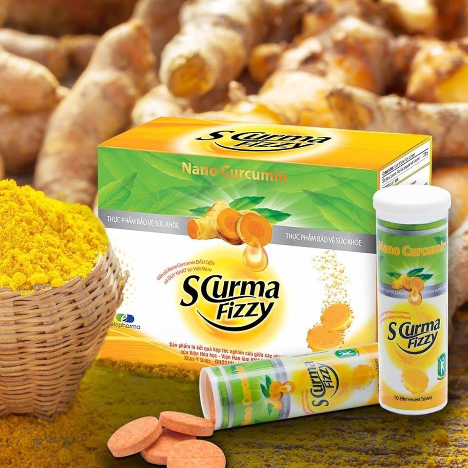 Viên Sủi Hướng Đích SCurma Fizzy chuyên dùng cho viêm loét, trào ngược dạ dày, ức chế vi khuẩn HP